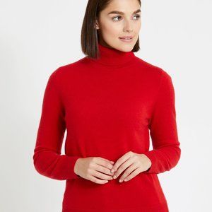 Paul Costelloe Red Cashmere Blend Cowl Neck Sweater